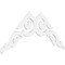 Ekena Millwork Pitch Rotherham Architectural Grade PVC Gable Pediment, 60"W x 30"H x 1"P (12/12) GPP060X030X100ROT - alternate 1